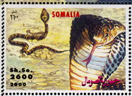 Stamp, Snake, Somalia,  , Animals (Fauna), Reptiles, Snakes
