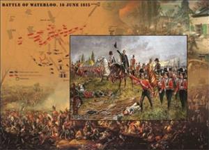 Souvenir Sheet, Battle of Waterloo, Somaliland,  , Battle, Military Forces