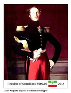 Souvenir Sheet, Paintings by Jean Auguste Ingres, Somaliland,  , Painters, Paintings