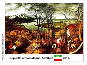 Souvenir Sheet, Paintings by Pieter Bruegel, Somaliland,  , Painters, Paintings