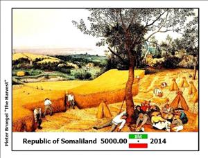 Souvenir Sheet, Paintings by Pieter Bruegel, Somaliland,  , Painters, Paintings