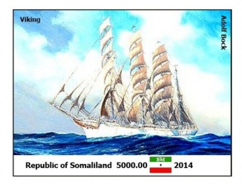 Sailing Ship Paintings by Adolf Bock