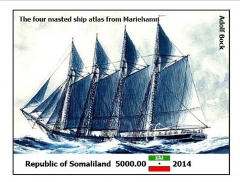 Sailing Ship Paintings by Adolf Bock