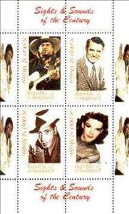 Mini Sheet, Sights and Sounds of the Century, Somaliland,  , Actors, Famous People, Singers