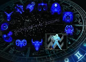 Souvenir Sheet, Signs of the Zodiac, Somaliland,  , Zodiac