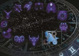 Souvenir Sheet, Signs of the Zodiac, Somaliland,  , Zodiac