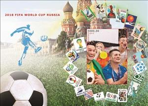 Souvenir Sheet, World Cup Football Soccer in 2018, Somaliland,  , Football (Soccer), Sports