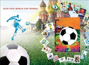 Souvenir Sheet, World Cup Football Soccer in 2018, Somaliland,  , Football (Soccer), Sports