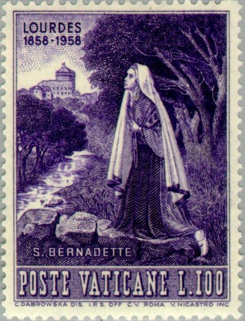 Bernadette praying
