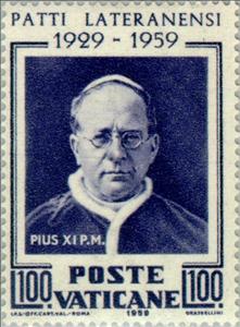 Stamp, Pius XI, Vatican City,  , Popes, Anniversaries and Jubilees