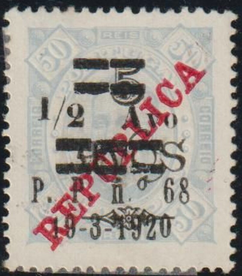 King Carlos I, surcharged