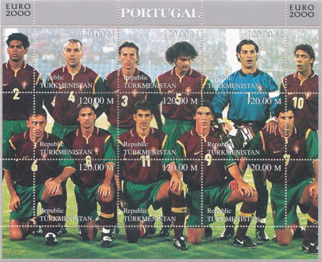 EURO 2000 European Football Championship Teams Portugal