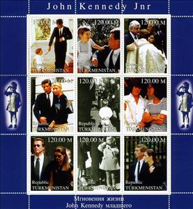 Mini Sheet, John F. Kennedy Jr., Turkmenistan,  , Famous People
