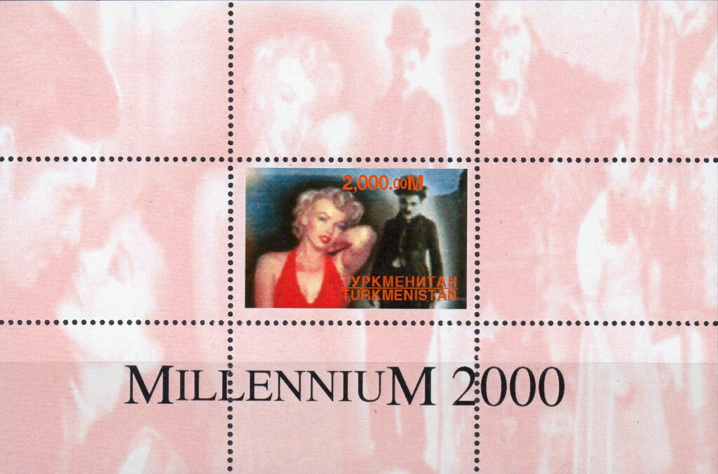 Millennium 2000 Marilyn Monroe and Charlie Chaplin