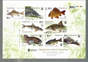 Booklet, Freshwater Fishes (booklet), Ukraine,  , Animals (Fauna), Fishes