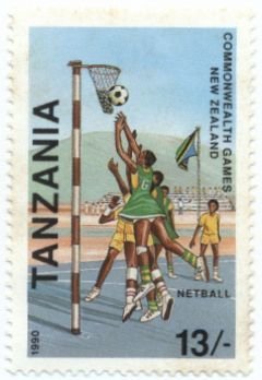 Stamp, Netball, Tanzania,  , Sport, British Commonwealth