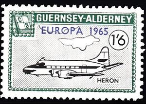 Stamp, Heron, Alderney,  , Aircraft, Islands