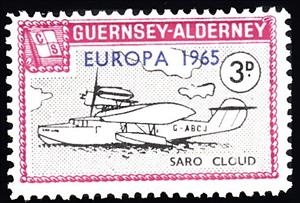 Stamp, Saro Cloud, Alderney,  , Aircraft, Islands