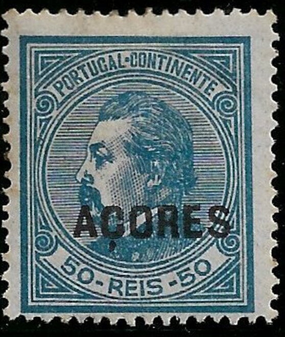 King Luis I - overprinted
