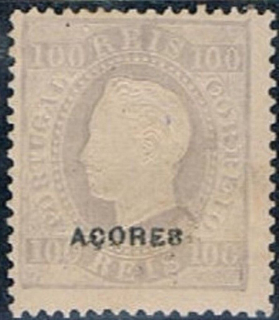 King Luis I - overprinted ACORES
