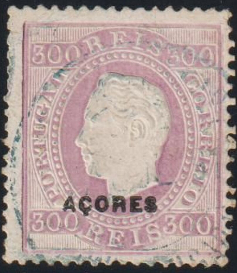 King Luis I - overprinted ACORES