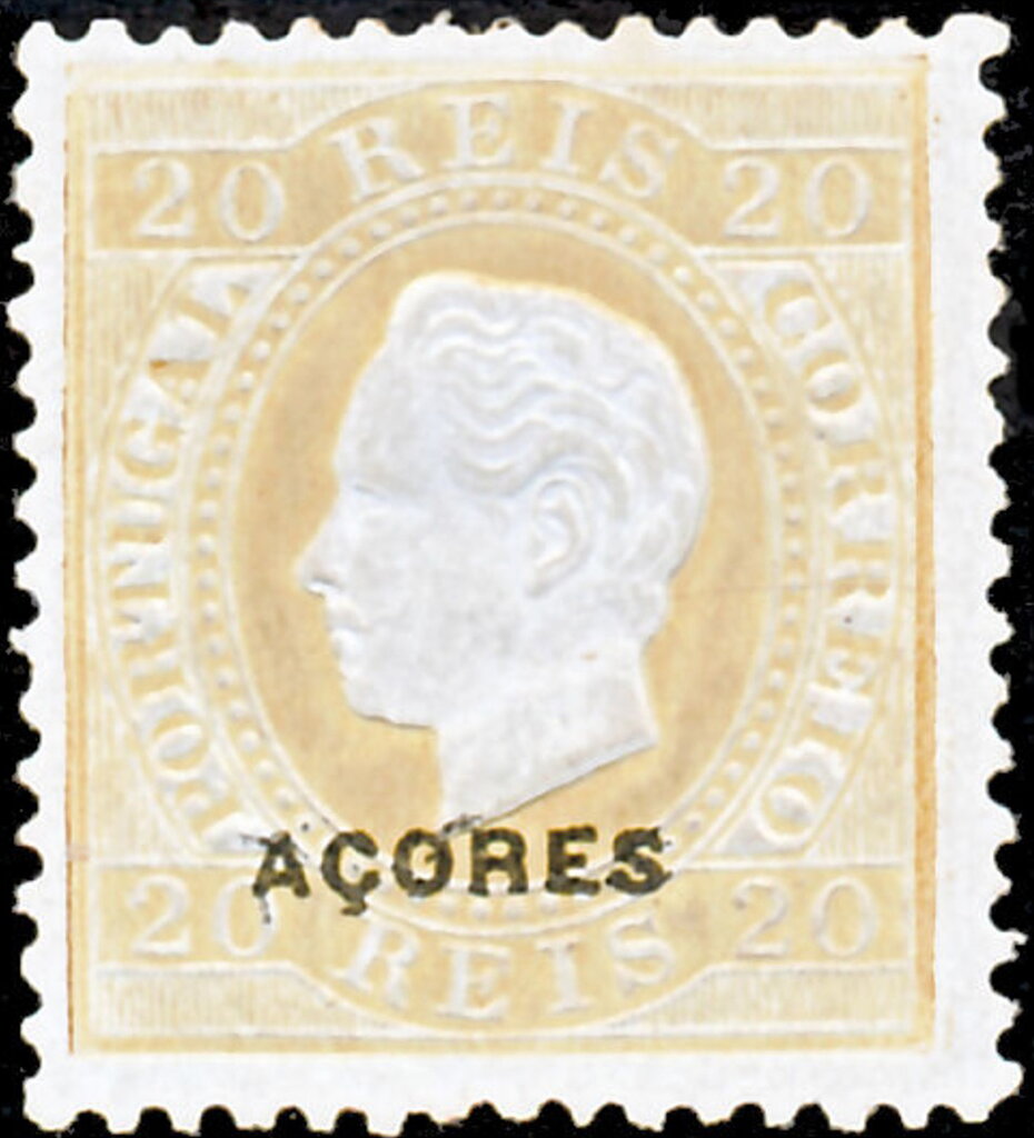 King Luis I - overprinted ACORES