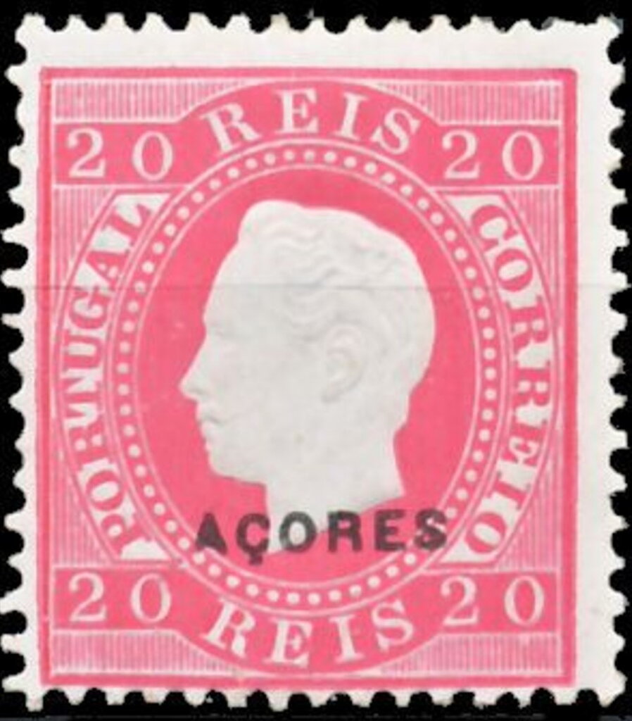 King Luis I - overprinted ACORES