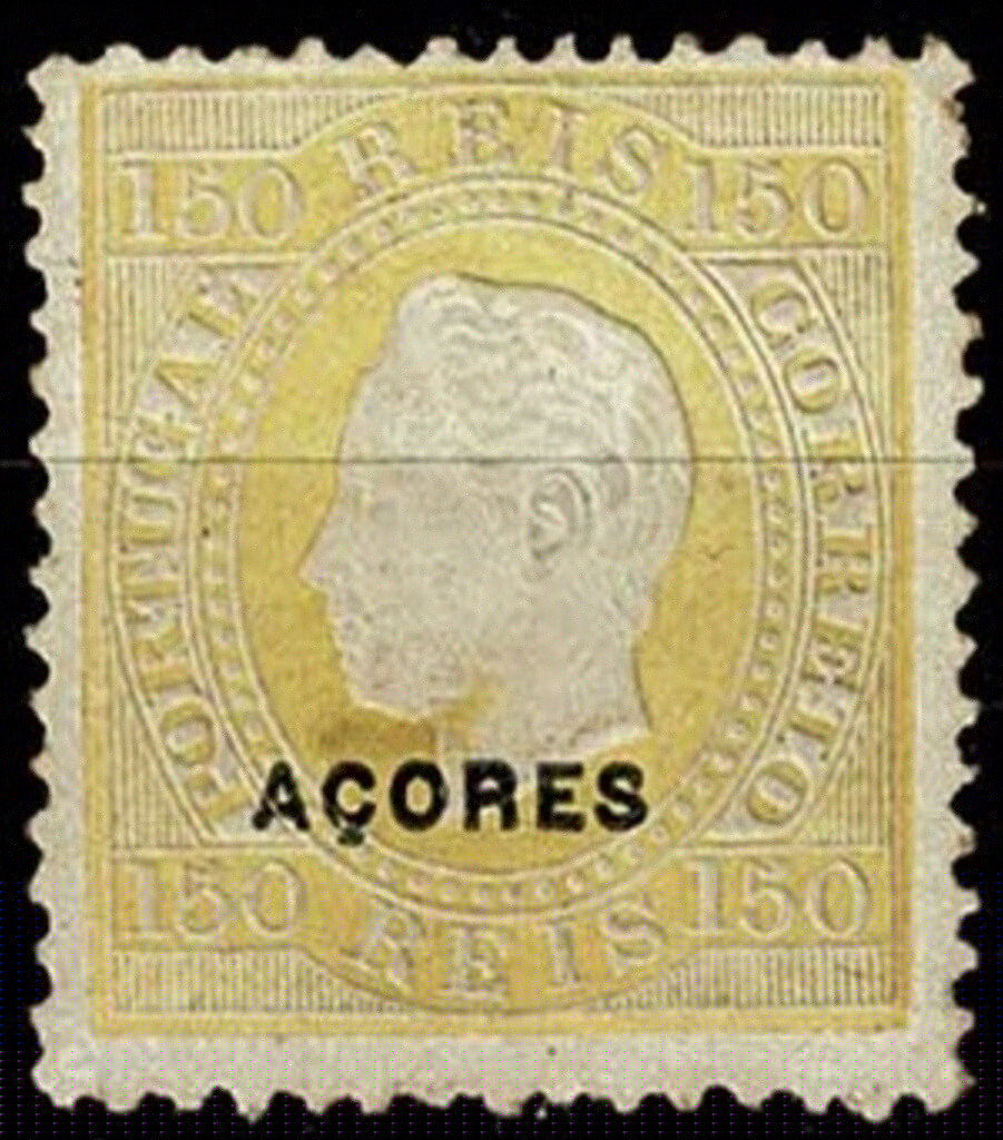King Luis I - overprinted ACORES
