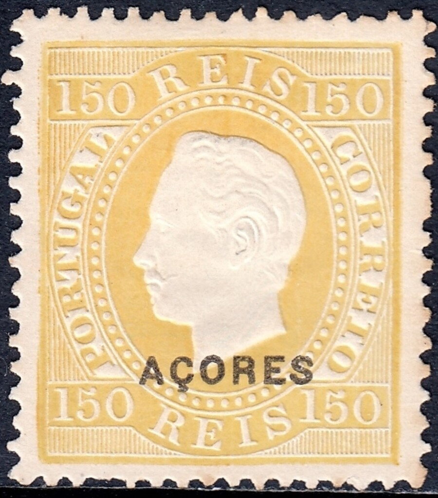King Luis I - overprinted ACORES