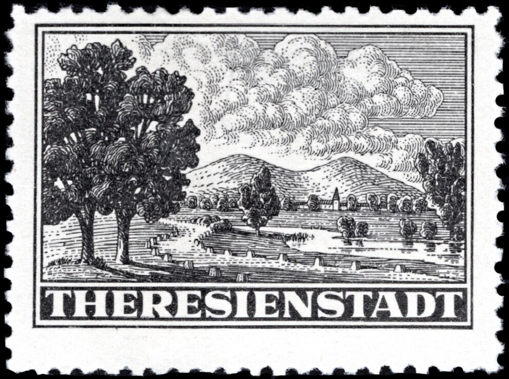 Admission stamp - Ghetto Theresienstant