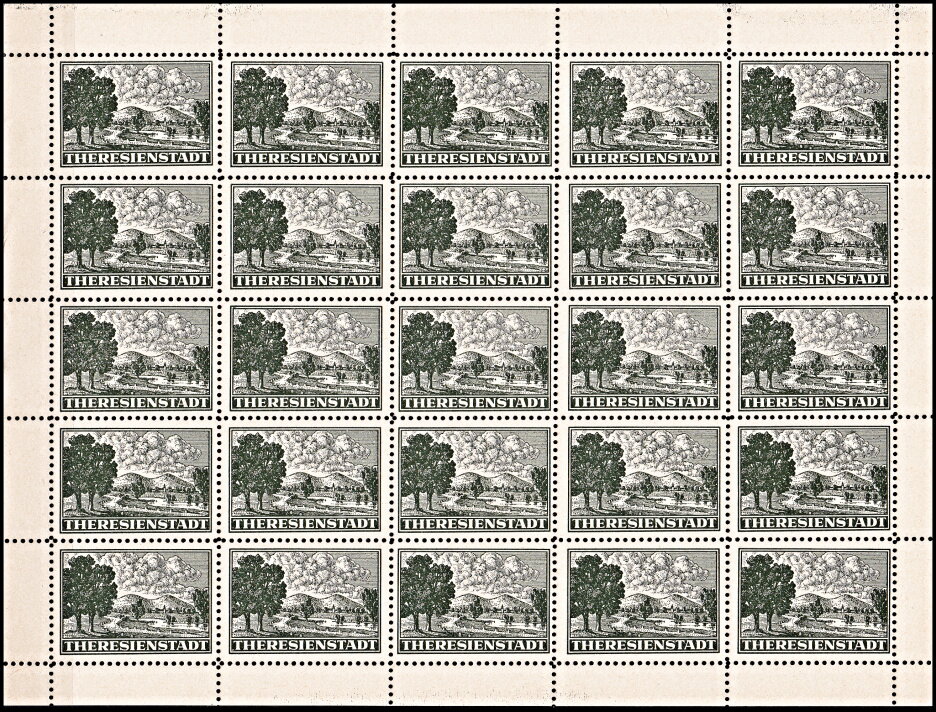 Admission stamp - Ghetto Theresienstant
