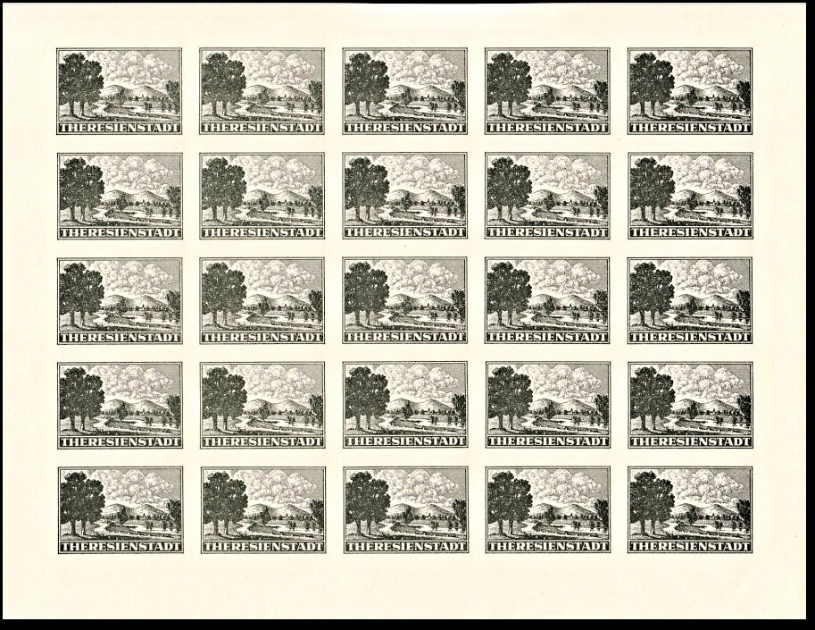 Admission stamp - Ghetto Theresienstant
