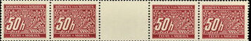 Gutter Pairs, Stylized flowers and branches, Bohemia and Moravia,  , Numbers, Stylized Plants