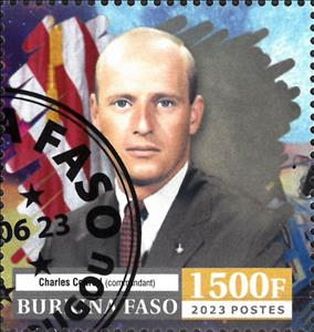 Stamp, Apollo 12, Burkina Faso,  , Astronauts, Famous People