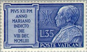 Stamp, Pius XII, Vatican City,  , Special Occasions, Popes