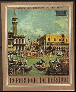 Stamp, Doge's Palace and Piazzetta at Feast of Ascension, Burundi,  , Palaces, UNESCO