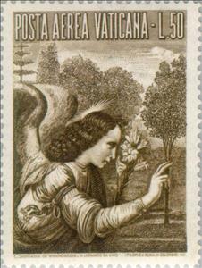 Stamp, The proclamation, Vatican City,  , Biblical Accounts, Angels