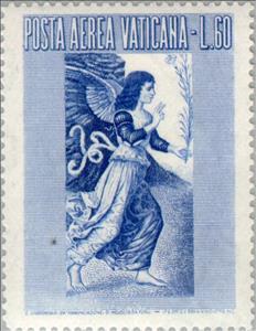 Stamp, The proclamation, Vatican City,  , Biblical Accounts, Angels
