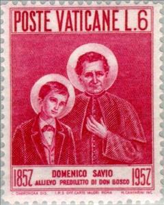 Stamp, Savio, St. Domenico Savio, Vatican City,  , Famous People, Commemoration, Saints