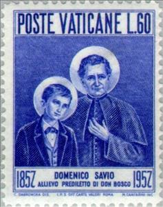 Stamp, Savio, St. Domenico Savio, Vatican City,  , Famous People, Commemoration, Saints