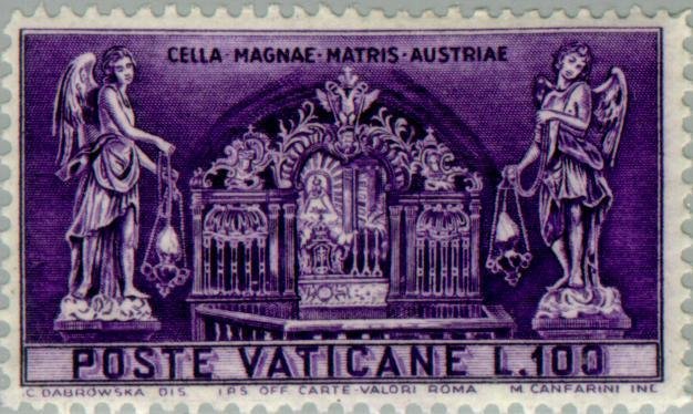 Altar in the sanctuary of Mariazell