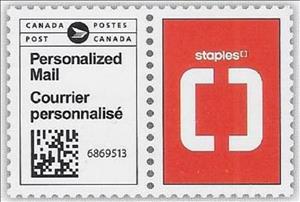 Stamp, Staples, Canada,  , Advertisements, Shops
