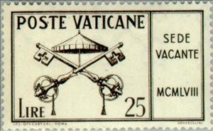 Stamp, Pope Pius XII- Decease, Vatican City,  , Special Occasions, Popes