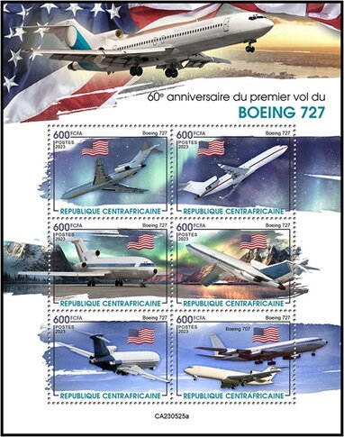60th Anniversary of First Flight of Boeing 727