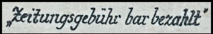 Stamp, Illustrierte Kronenzeitung Abstelle Prag, Czechoslovakia,  , Newspapers