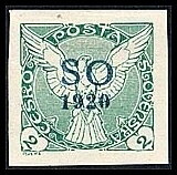 Sokol v letu - Windhover - overprint SO1920 (Test overprint)
