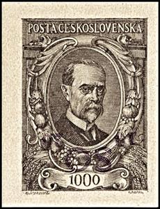 Stamp, Tomáš Garrigue Masaryk, president - overprint S O1920, Eastern Silesia,  , Famous People, Heads of State, Men, Politicians, Politics, Государственный деятель