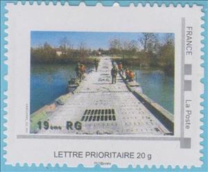 Stamp, 19th Engineers Regiment (19eme RG), France,  , Army, Bridges, Civil engineering, Engineers, Roads