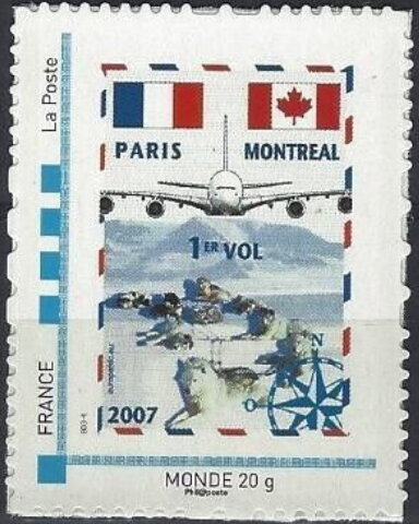 1er vol Paris Montreal
