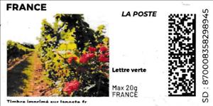 Stamp, Hedgerow, France,  , Landscapes, Plants (Flora), Trees